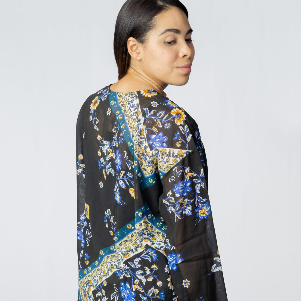 Blusa Only Onlnina L/s V-neck Negro Denim image number 1.0